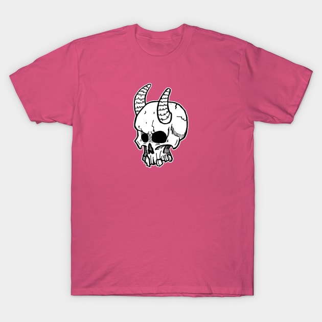 Horny Skull T-Shirt by dankdesigns